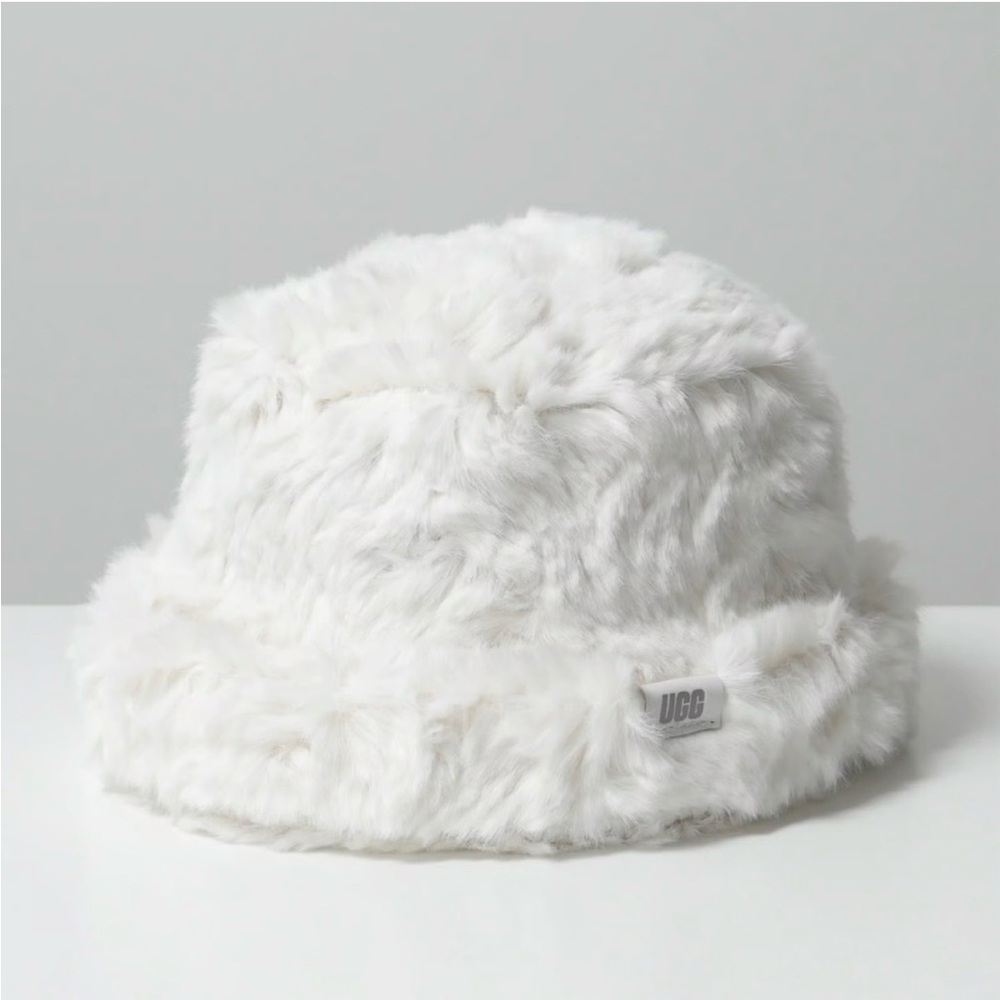 UGG Cream Faux Fur Hat